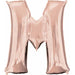 16 Inch Rose Gold Letter M Balloon