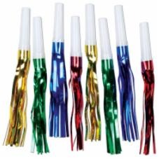 6-Inch Fringed Squawkers in Assorted Colors, 8-Pack