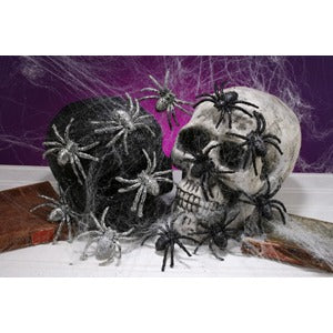 GLITTER SPIDER 6PKG ASSORTED COLORS
