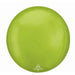 Vibrant Green Solid Orbz Foil Balloon, 16 Inch