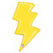 31-Inch Lightning Bolt Shaped Foil Balloon