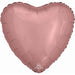 18-Inch Rose Gold Heart Foil Balloon