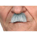 MOUSTACHE WHITE GREY 4 CM X 3 CM
