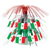 Mini Mexican Flag Cascade Decoration, 7.5 Inches