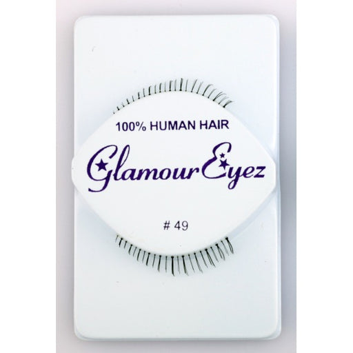 Glamour Eyez Black False Eyelashes, Regular #49