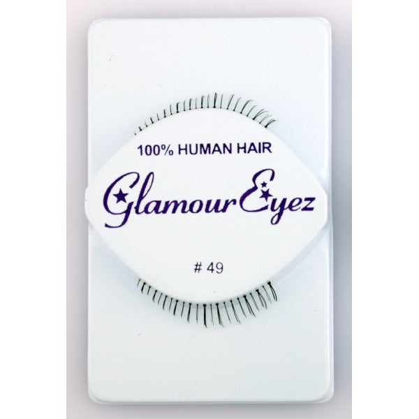 Glamour Eyez Black False Eyelashes, Regular #49