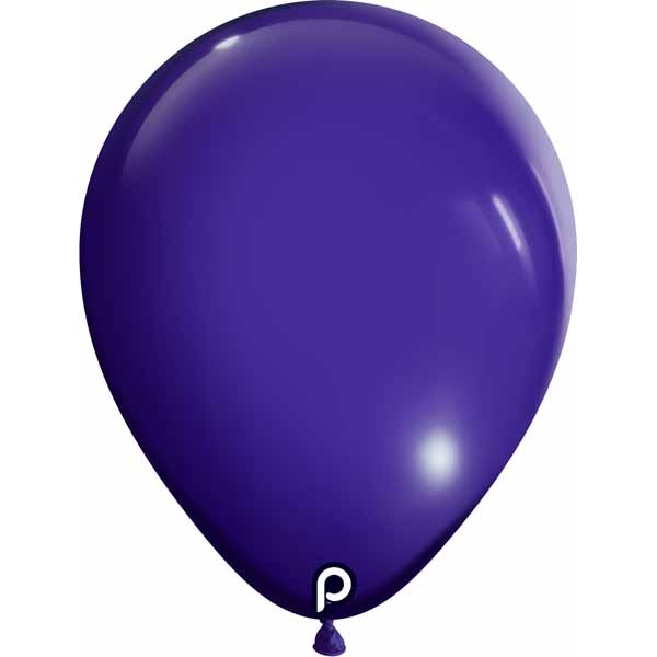 Prima Purple 5-Inch Round Latex Balloons, 100 Count