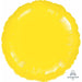 18" Metallic Yellow Round Foil Balloon