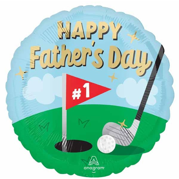 Tee-rific Dad 18" Round Foil Father's Day Balloon