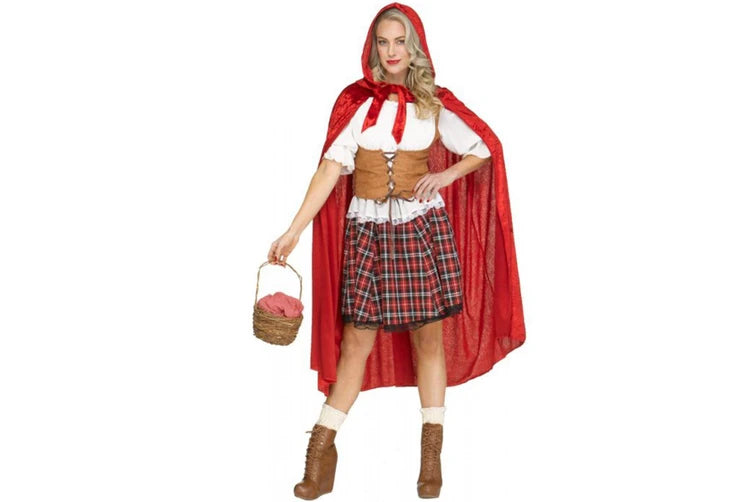 Red Riding Hood Dress Up Womens Costume Small 2-8 (1/Pk)