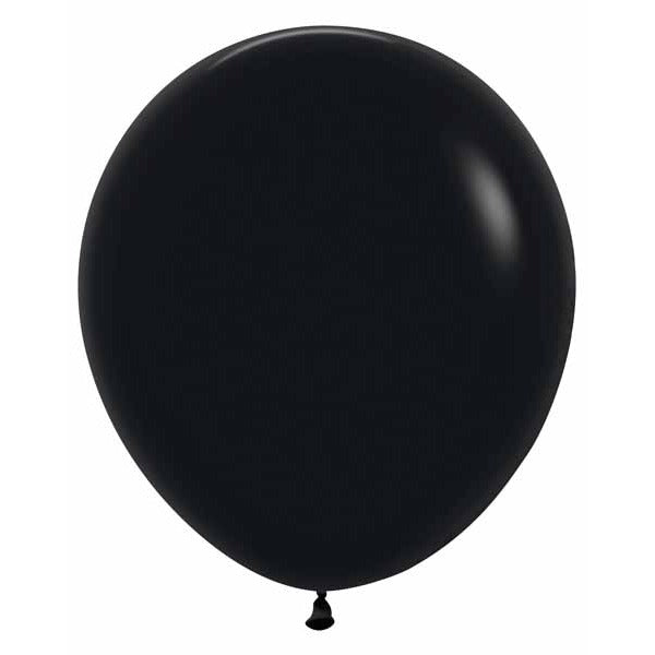 Sempertex Black 18-Inch Latex Balloons, 25 Count