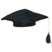 10" Black Plush Graduation Cap - 1/Pkg