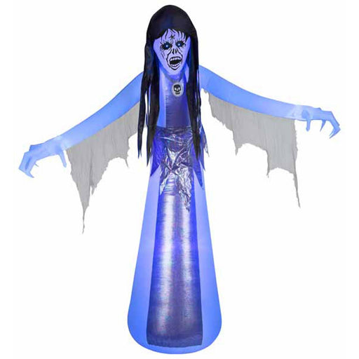 10 Ft Animated Female Ghoul Decoration.