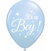ITS A BOY 2 SIDED 12" 50/BG LIGHT BLUE