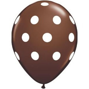 Big Polka Dot 11-Inch Latex Balloons, 50 Count