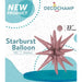 Decochamp Dusty Rose Starburst Foil Balloon, 22 Inch