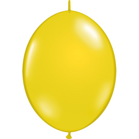 Qualatex QuickLink 12-Inch Citrine Yellow Latex Balloons, 50 Pack