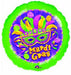18 Inch Mardi Gras Masquerade Foil Balloon