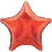 Red Dazzler Star Foil Balloon, 19 Inch