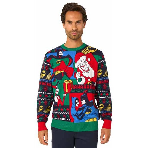 Suitmeister Batman Christmas Sweater, Large