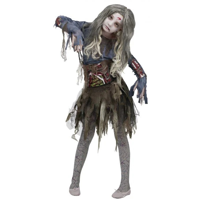 Zombie Girl Costume - Size 12/14 (1/Pk)