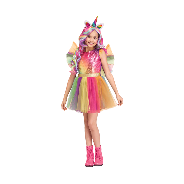 Rainbow Sequin Unicorn Child Costume - Small (4/6) (1/Pk)