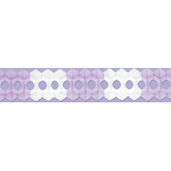 Lavender & White Tissue Arcade Garland, 12 ft