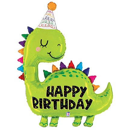 Dino Birthday 52-Inch Shaped Foil Balloon