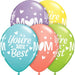 Mom You're the Best Assorted 11″ Latex Balloons  