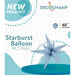 DecoChamp 40" Light Blue Starburst Foil Balloon