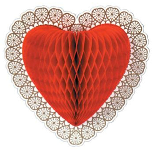 12" Art-Tissue Heart Decoration - Love Your Event!