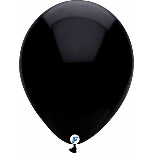 12" Black Balloons — Pack Of 100