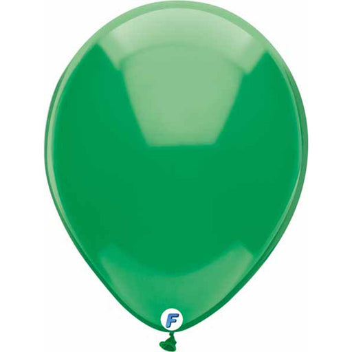 12" Crystal Green Balloons (100 Pack)