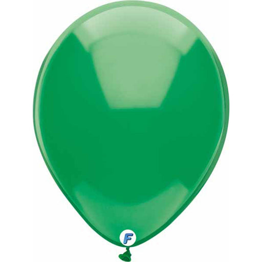 12" Crystal Green Balloons (15/Bag) By Funsational