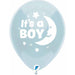 "12" It'S A Boy Moon Balloon Pack - Set Of 8"
