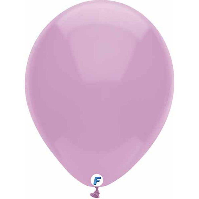 12" Lilac Latex Balloons - 15 Pack By Funsational.