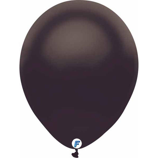 "12" Pearl Black Party Balloons - 12/Bag"