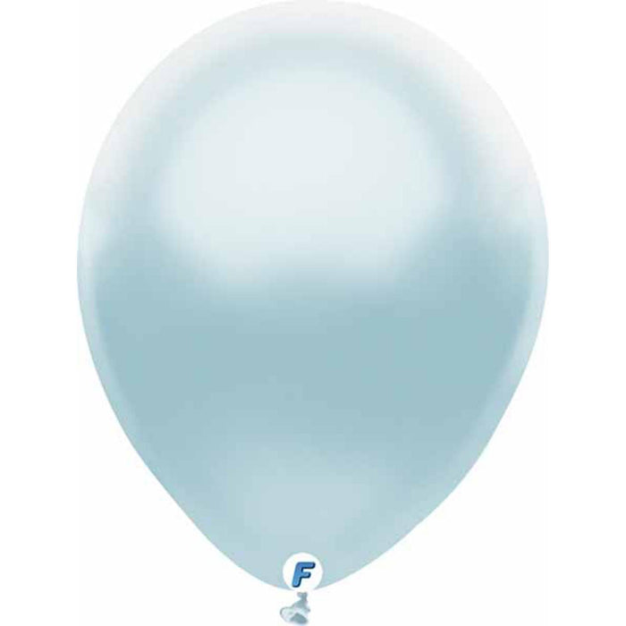 "12" Pearl Baby Blue Balloons - Pack Of 50"