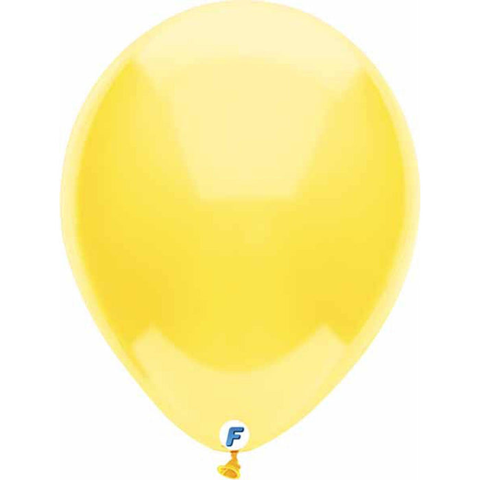 12" Yellow Balloons - Pack Of 15.