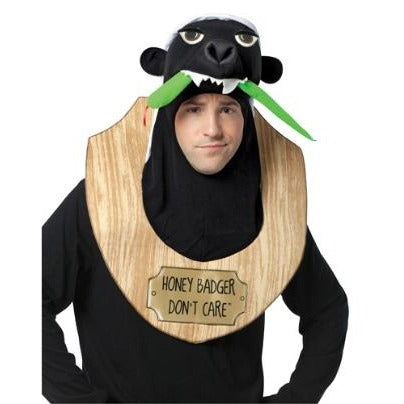 Honey Badger Don't Care Trophy Headpiece, Adult One Size