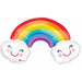Rainbow with Clouds 37 Inch Foil Balloon