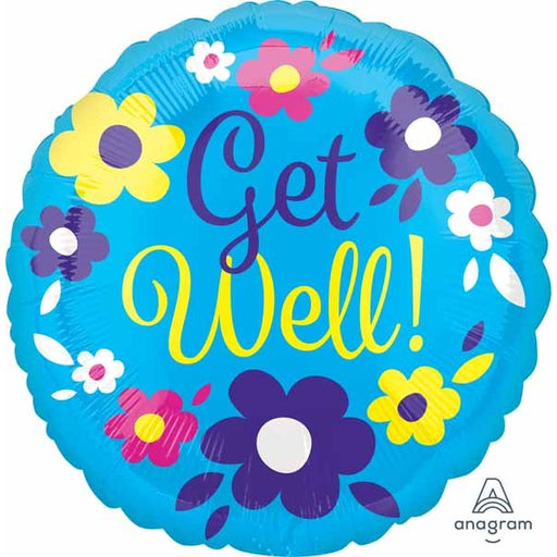 Get Well Flower Fun 21" Foil Balloon