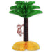 13" Luau Centerpiece With Palm Tree, Hibiscus Flowers And Tropical Birds