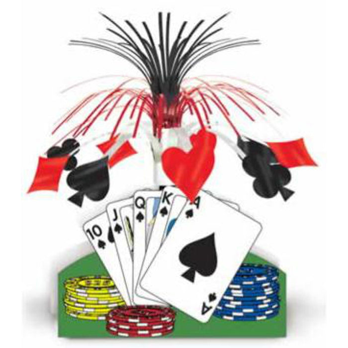 13" Playing Card Centerpiece