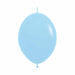 Sempertex Matte Blue 6-Inch Linking Latex Balloons, 50 Count