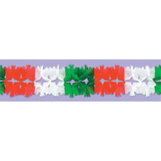 "14.5' Pageant Garland In Rd/White/Green 1/Pk - Festive Elegance For Any Event"
