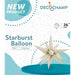 Decochamp Latte Starburst Foil Balloon, 26 Inch