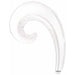 "14" Kurly Wave White Flat Hair Extension"