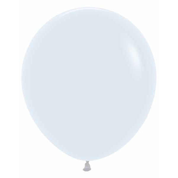 Sempertex White 18-Inch Latex Balloons, 25 Count
