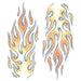 Tinsley Transfers Extra Large Flames Temporary Tattoo FX